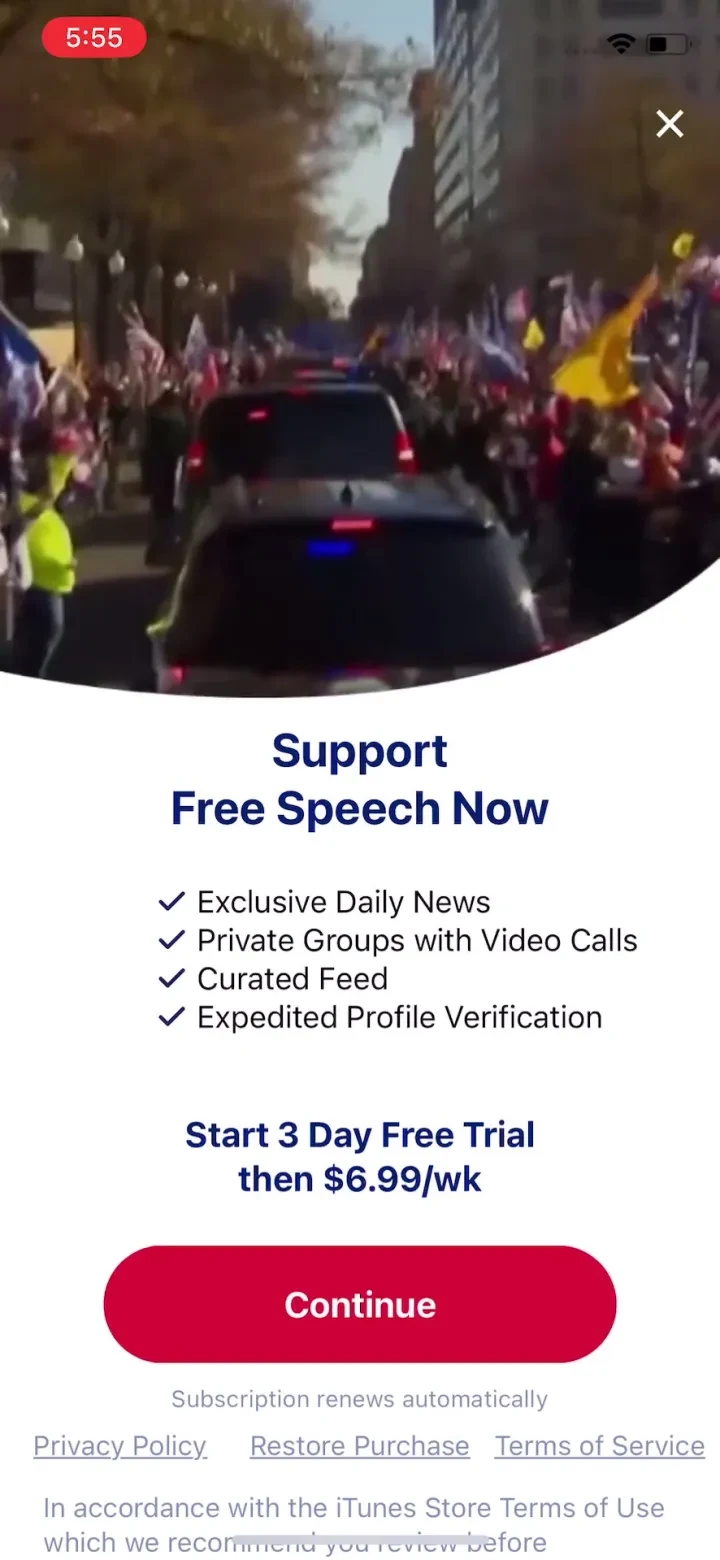 2nd1st - Truth, News & Social paywall screenshot