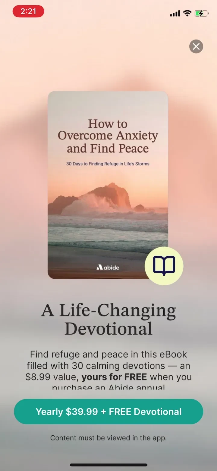 Abide: Bible Prayer Meditation screenshot 3