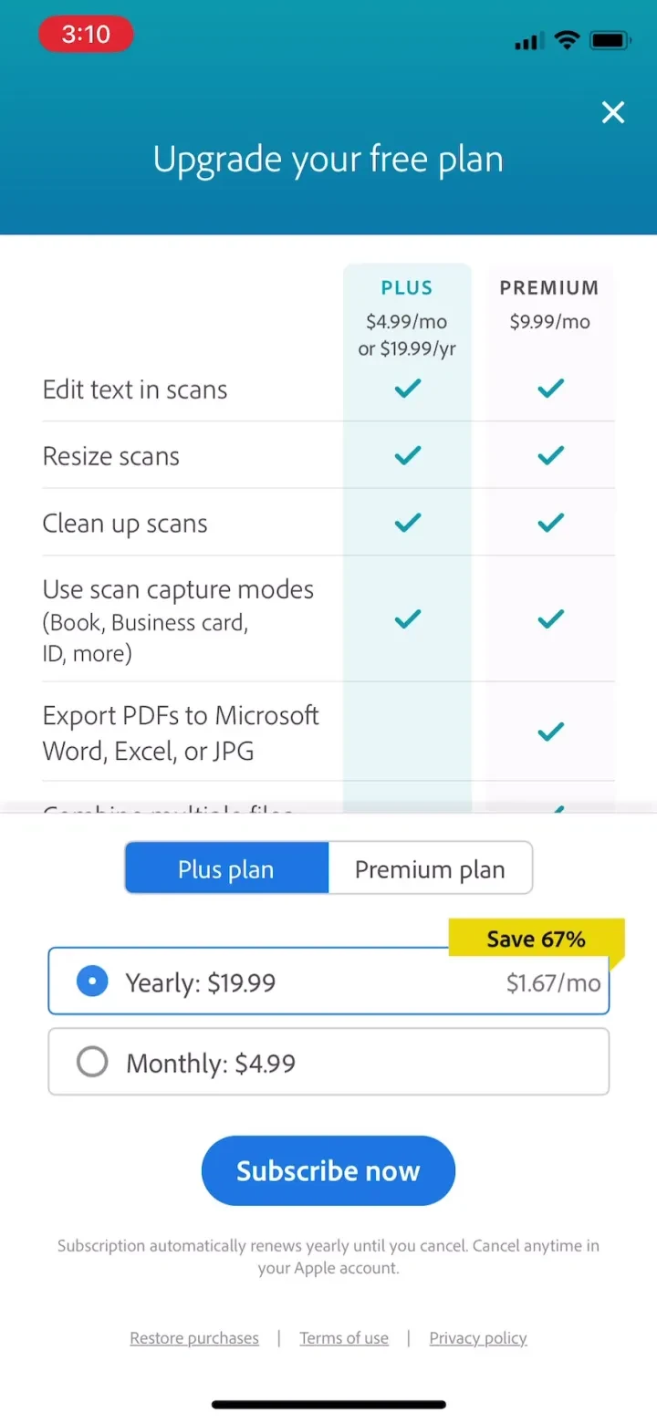 Adobe Scan: PDF &amp; OCR Scanner screenshot 3