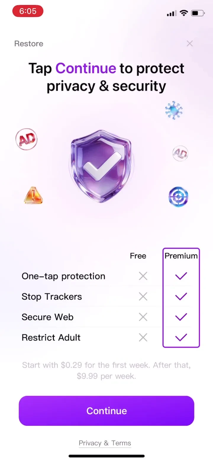 AI Secure Suite paywall screenshot