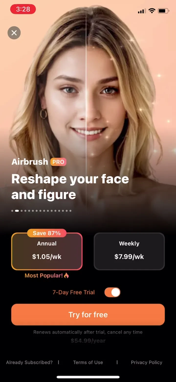 Airbrush: Face Photo Editor screenshot 4