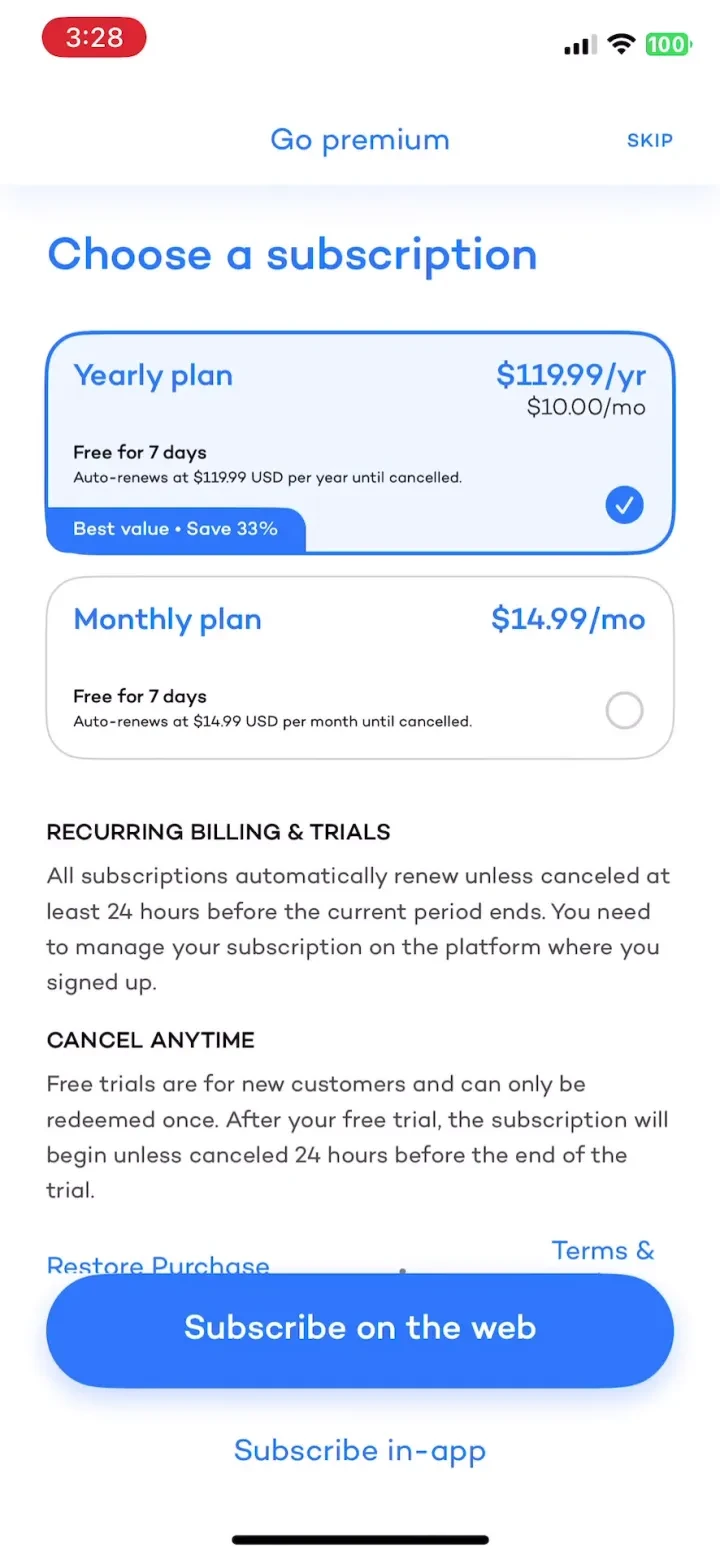 Alive by Whitney Simmons paywall screenshot