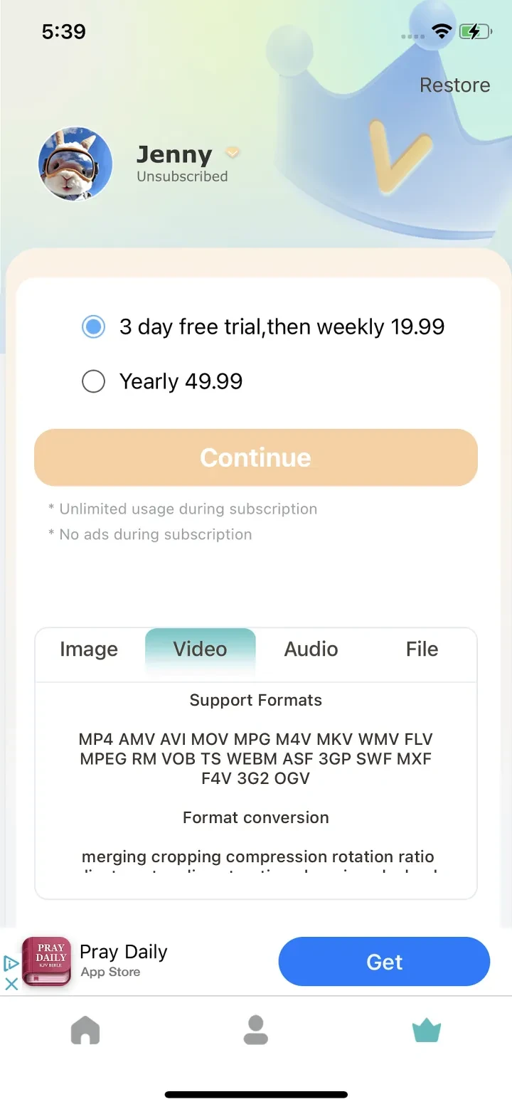 AllConvert Kit - Image & Video paywall screenshot