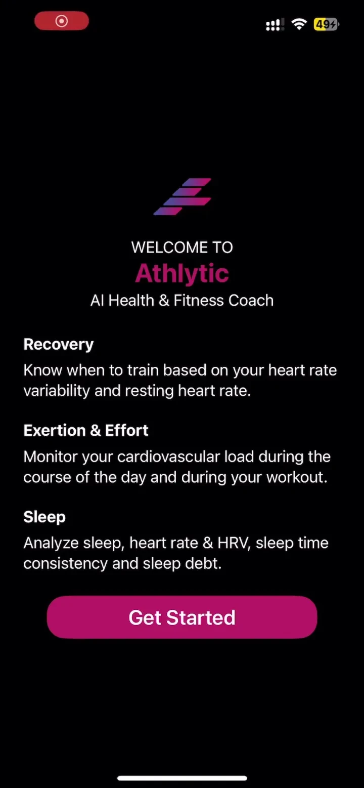 Athlytic: Fitness &amp; Recovery screenshot 3