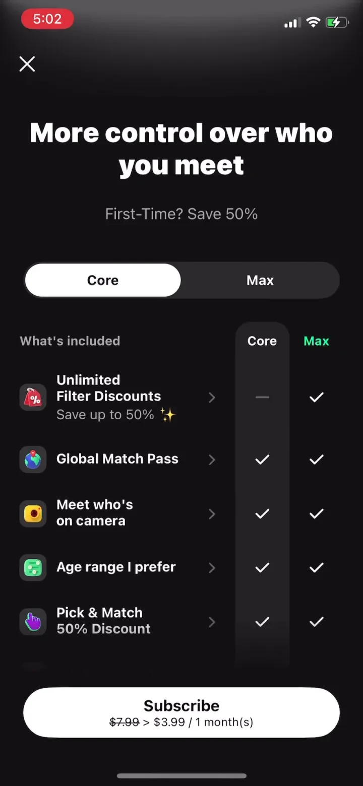 Azar: Chat, Meet Friends paywall screenshot