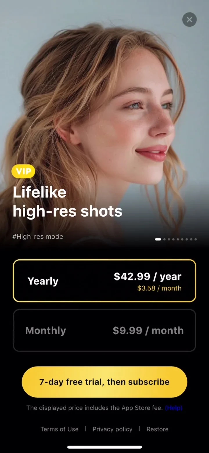 B612 AI Photo&Video Editor paywall screenshot