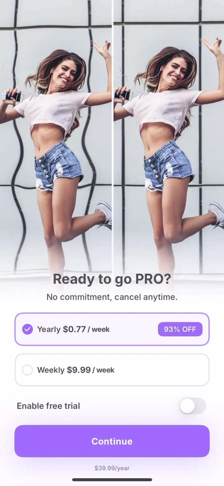 BeautyUp－AI Face &amp; Body Editor screenshot 3