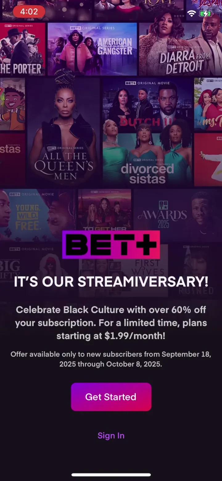 BET+ screenshot 4