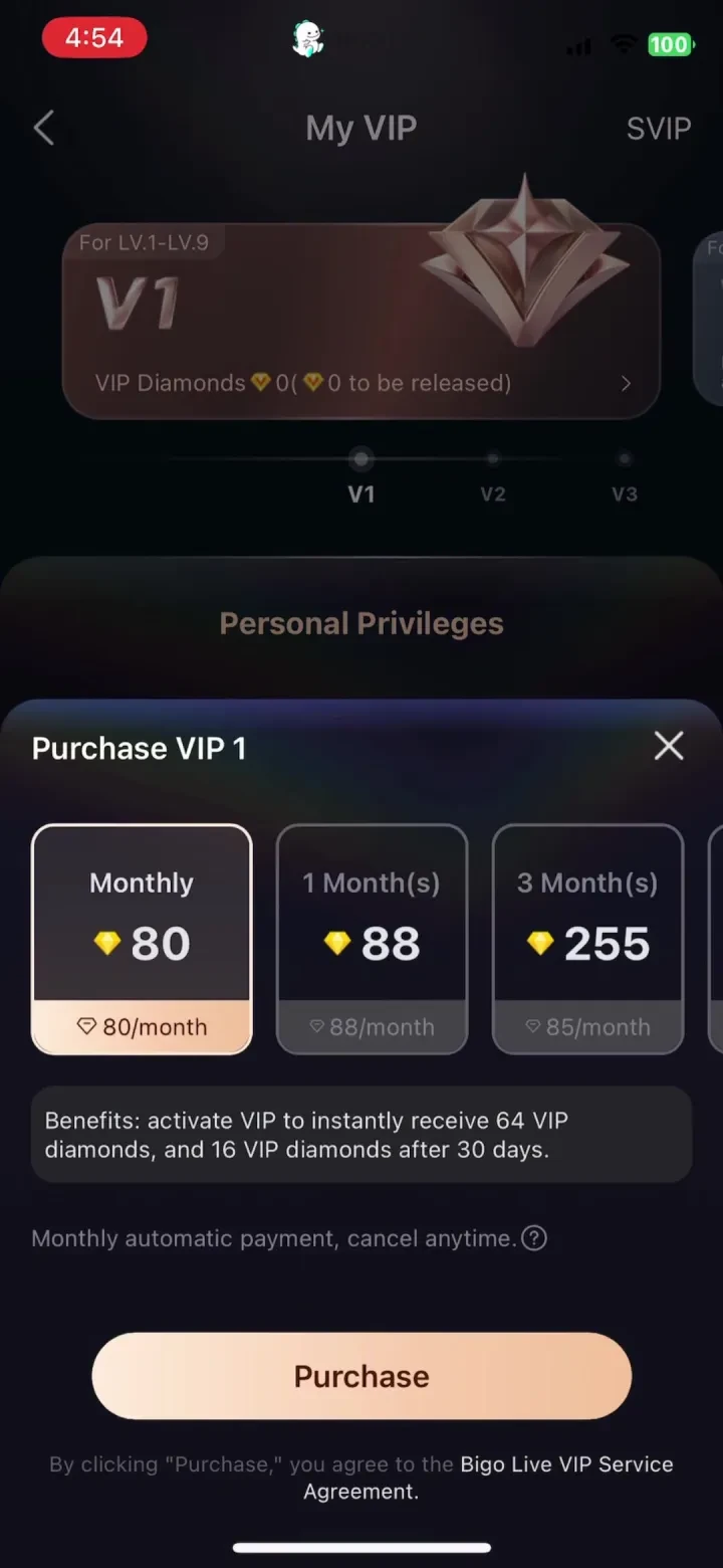BIGO LIVE-Live Stream, Go Live paywall screenshot