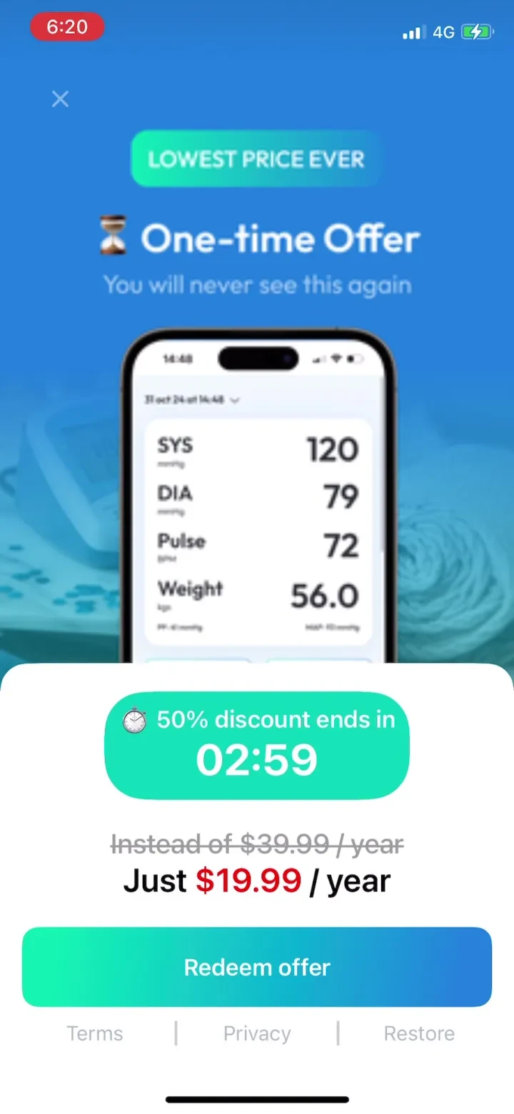 Blood Pressure Tracker SmartBP screenshot 4