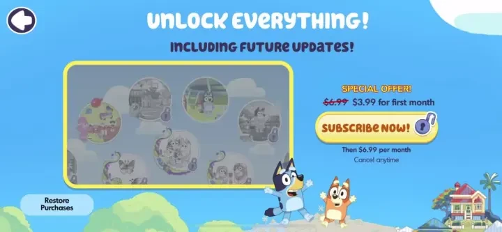 Bluey: Let's Play! paywall screenshot