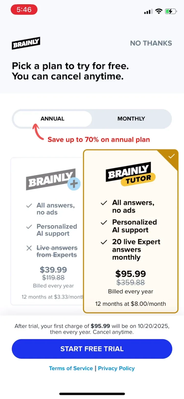 Brainly: Your Personal Tutor screenshot 3
