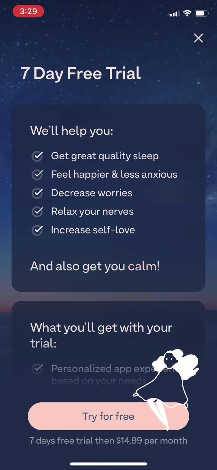 Breethe: Sleep & Meditation paywall screenshot