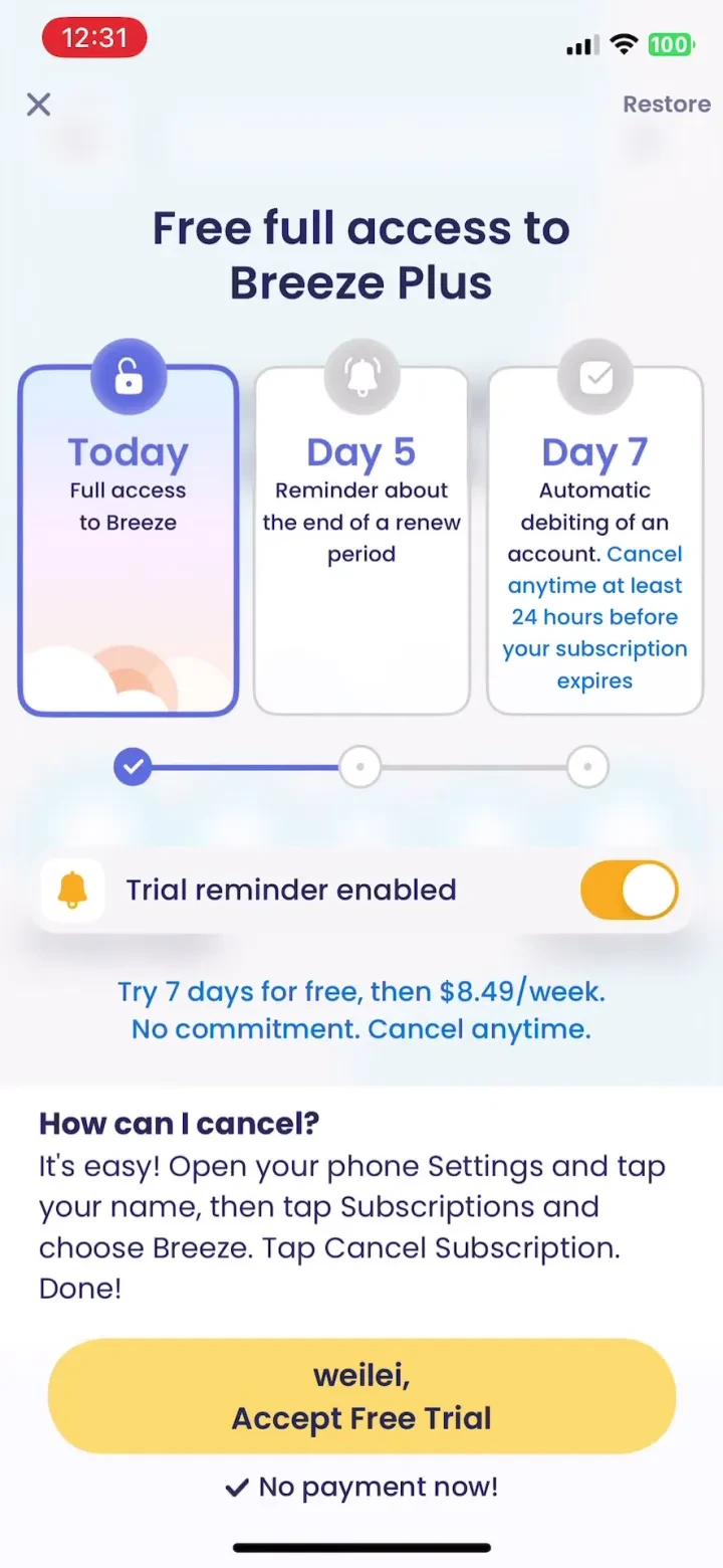 Breeze: Start Self-Discovery screenshot 3