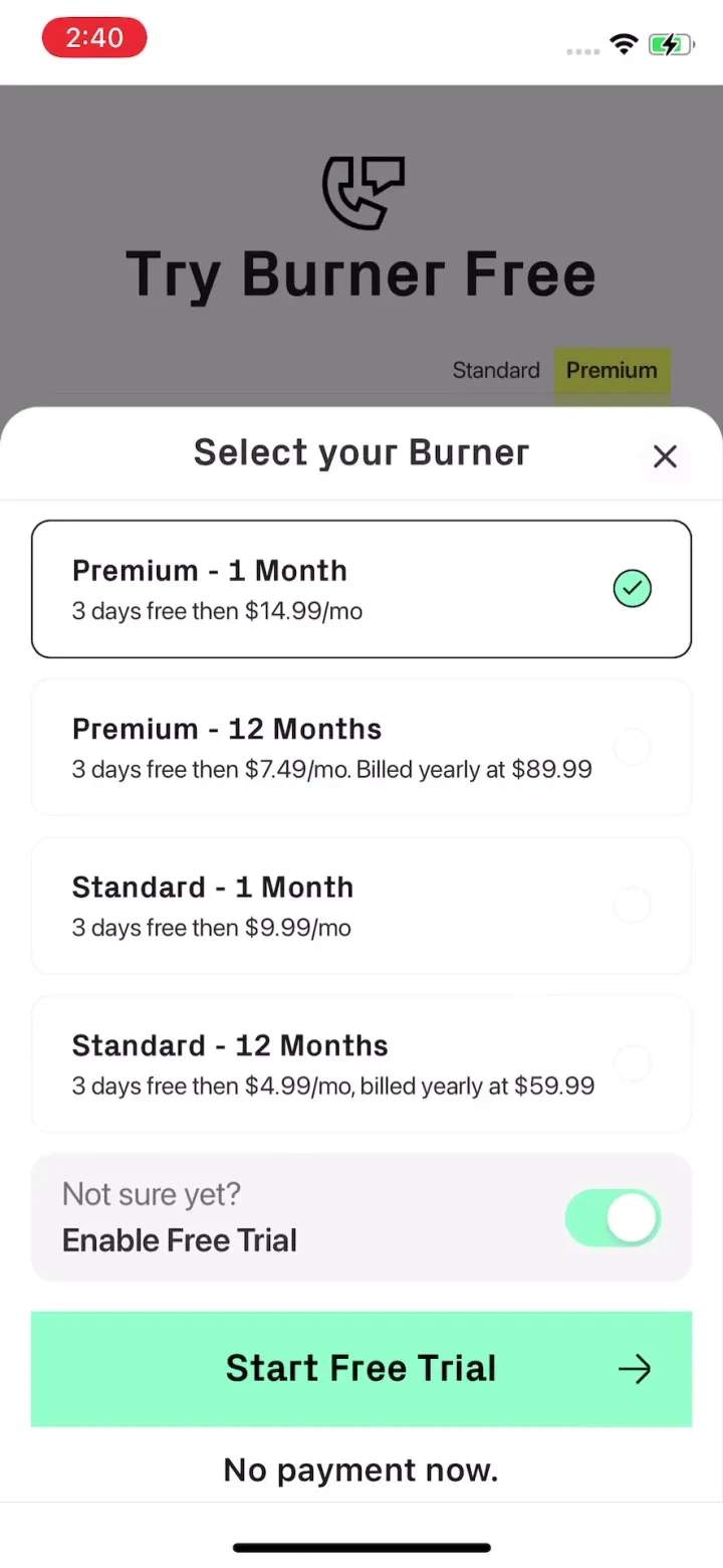 Burner: Second Phone Number screenshot 3