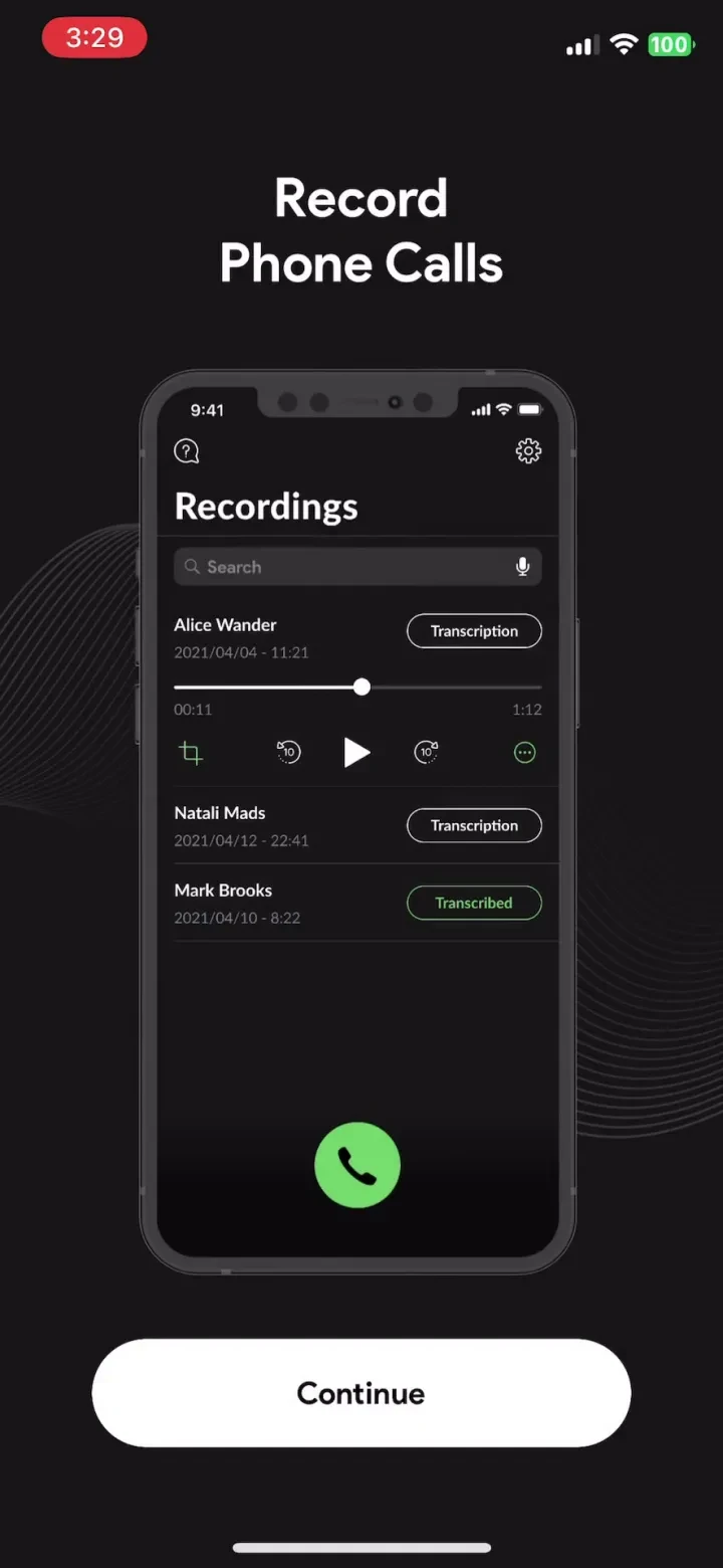 Call Recorder for iPhone. screenshot 4