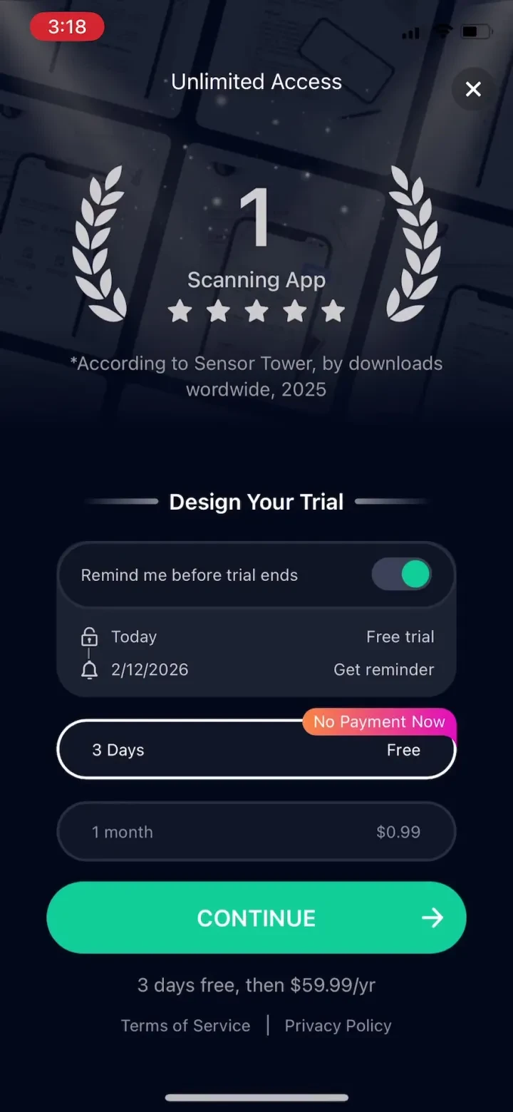 CamScanner - PDF Scanner App paywall screenshot