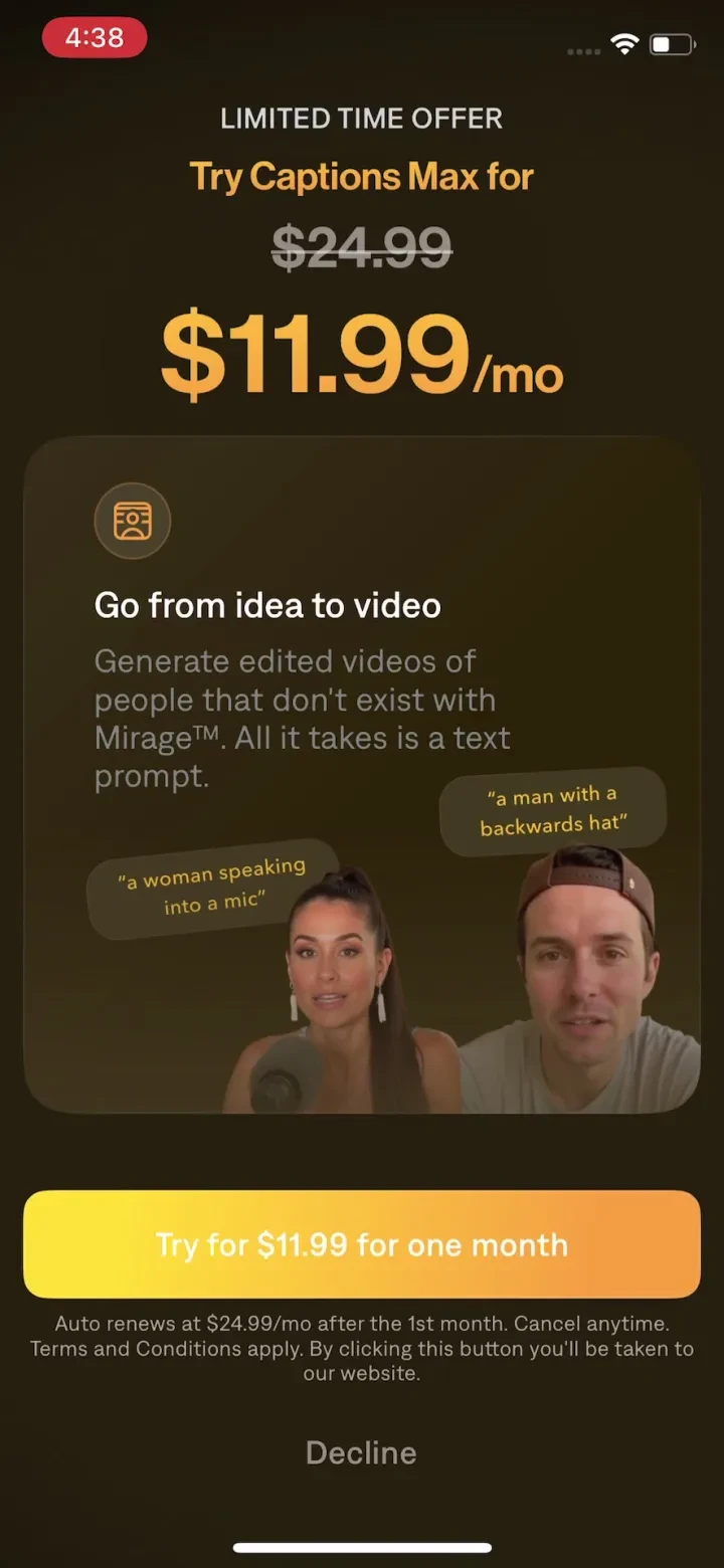 Captions: AI Edits Your Video screenshot 3