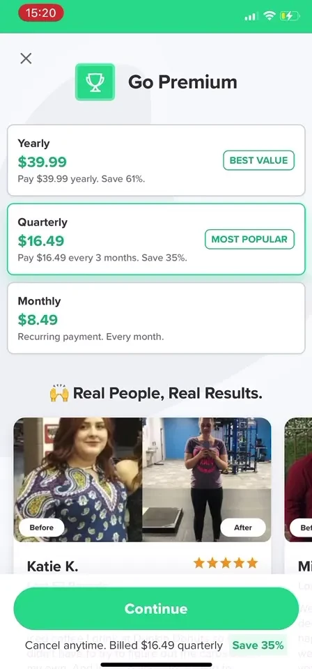Carb Manager: Keto & Macro Log paywall screenshot