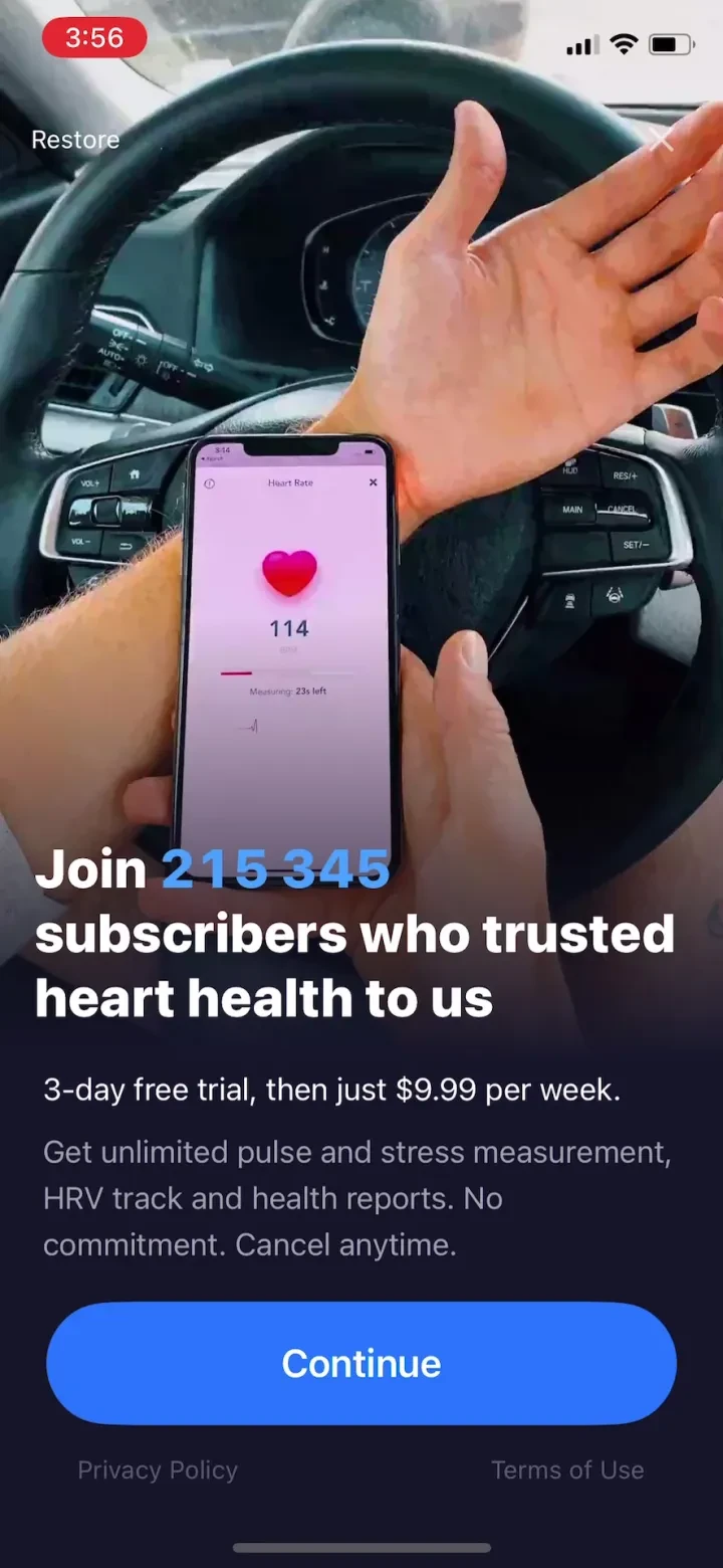 Cardi Mate: Heart Rate Monitor paywall screenshot