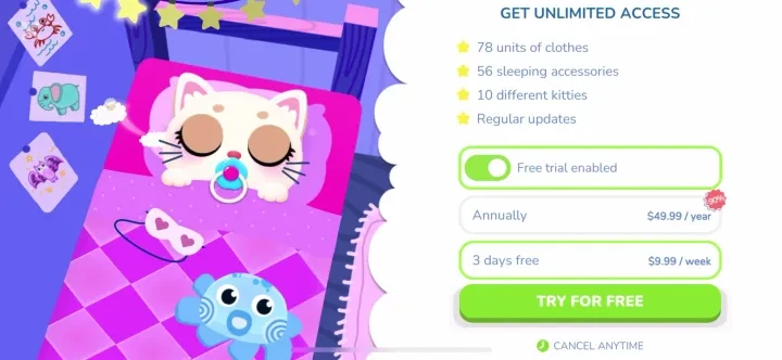 Cat & Kitty, Vet Game for Kids paywall screenshot