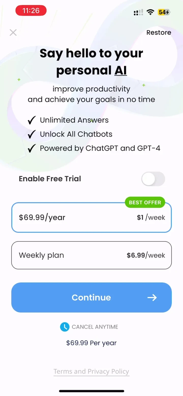 Chat AI - Ask Anything screenshot 3