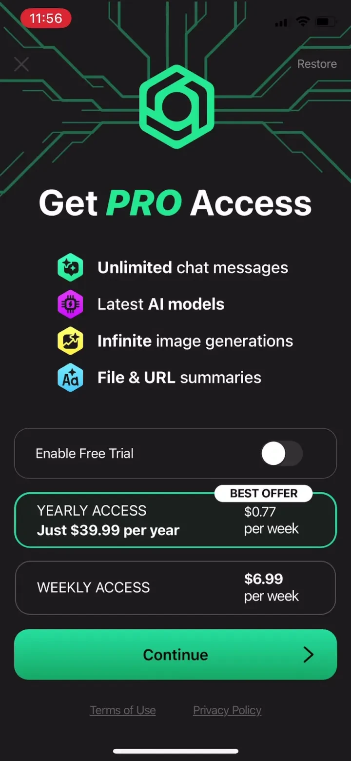 ChatBox AI - Chatbot Assistant paywall screenshot