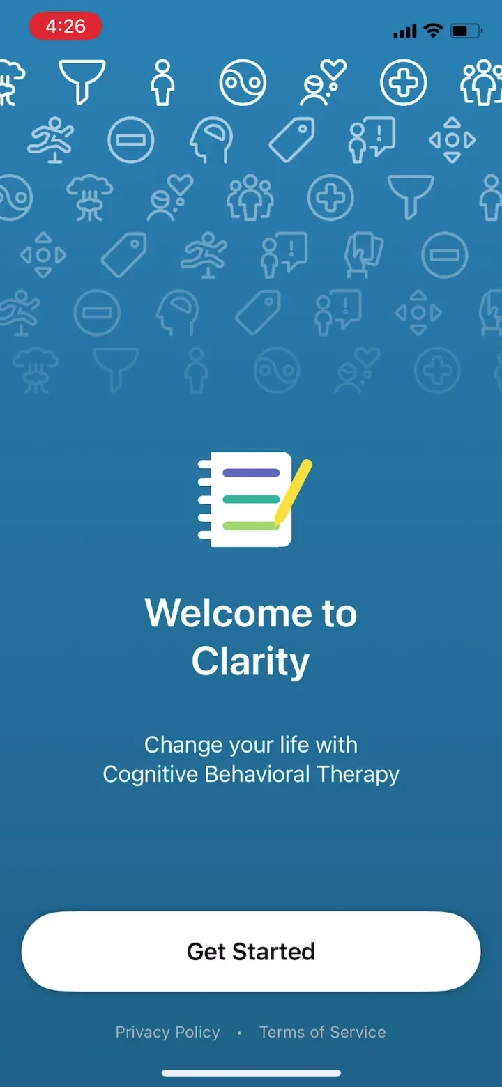 Clarity: CBT Self Help Journal screenshot 3