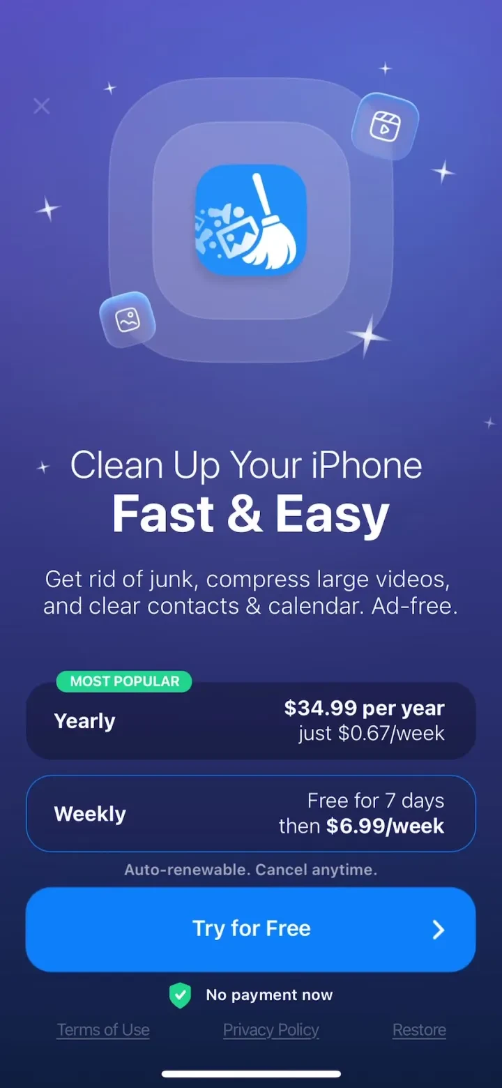 Cleaner Kit - Clean Up Storage paywall screenshot