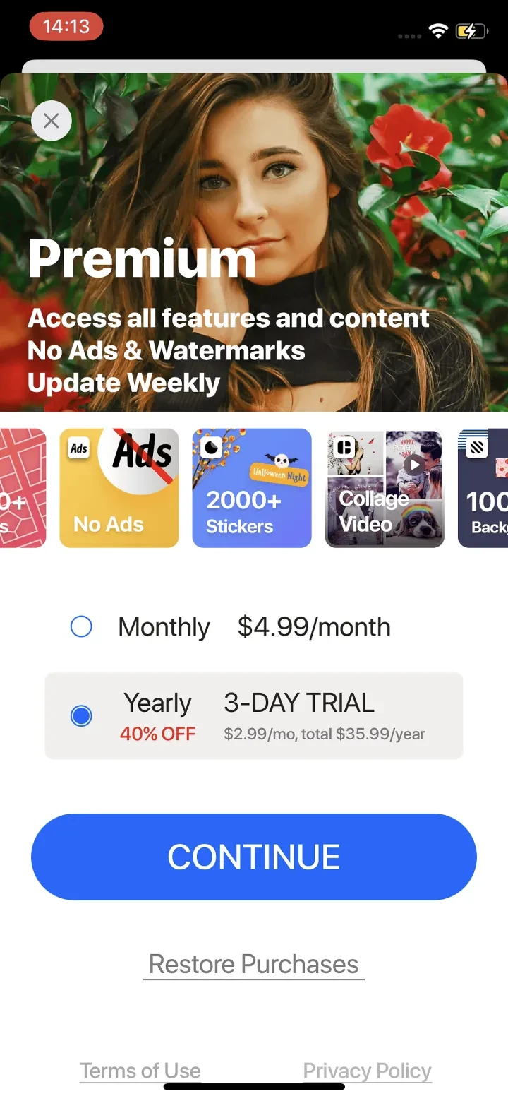 Collage Maker - LiveCollage paywall screenshot