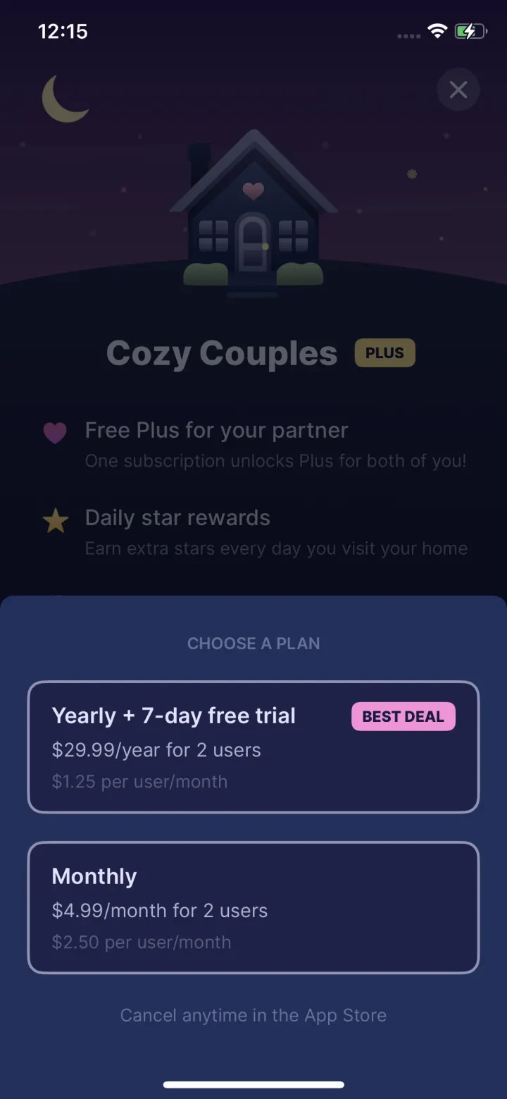 Cozy Couples: Relationship App screenshot 3