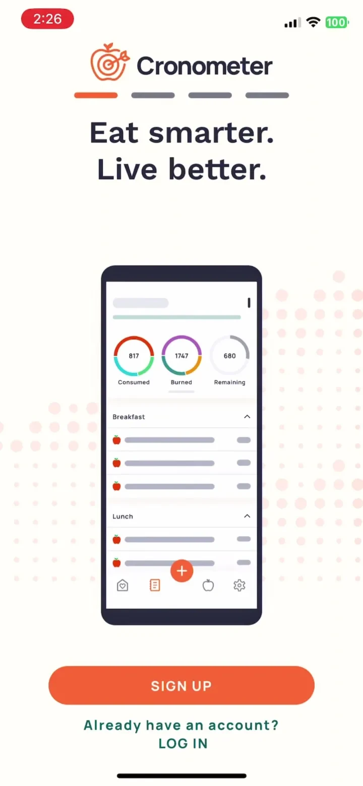 Cronometer: Calorie Counter screenshot 3