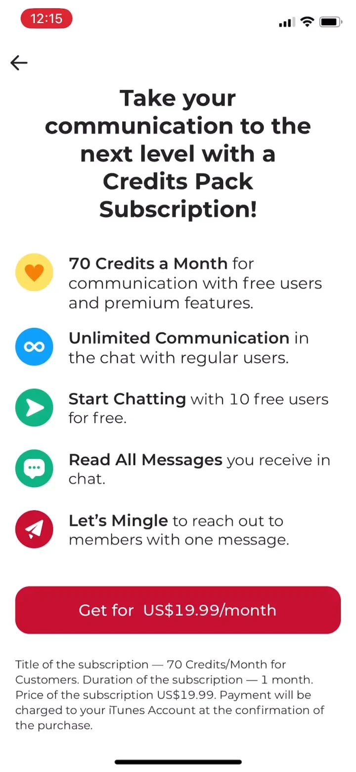 Dating.com: Global Chat & Date paywall screenshot