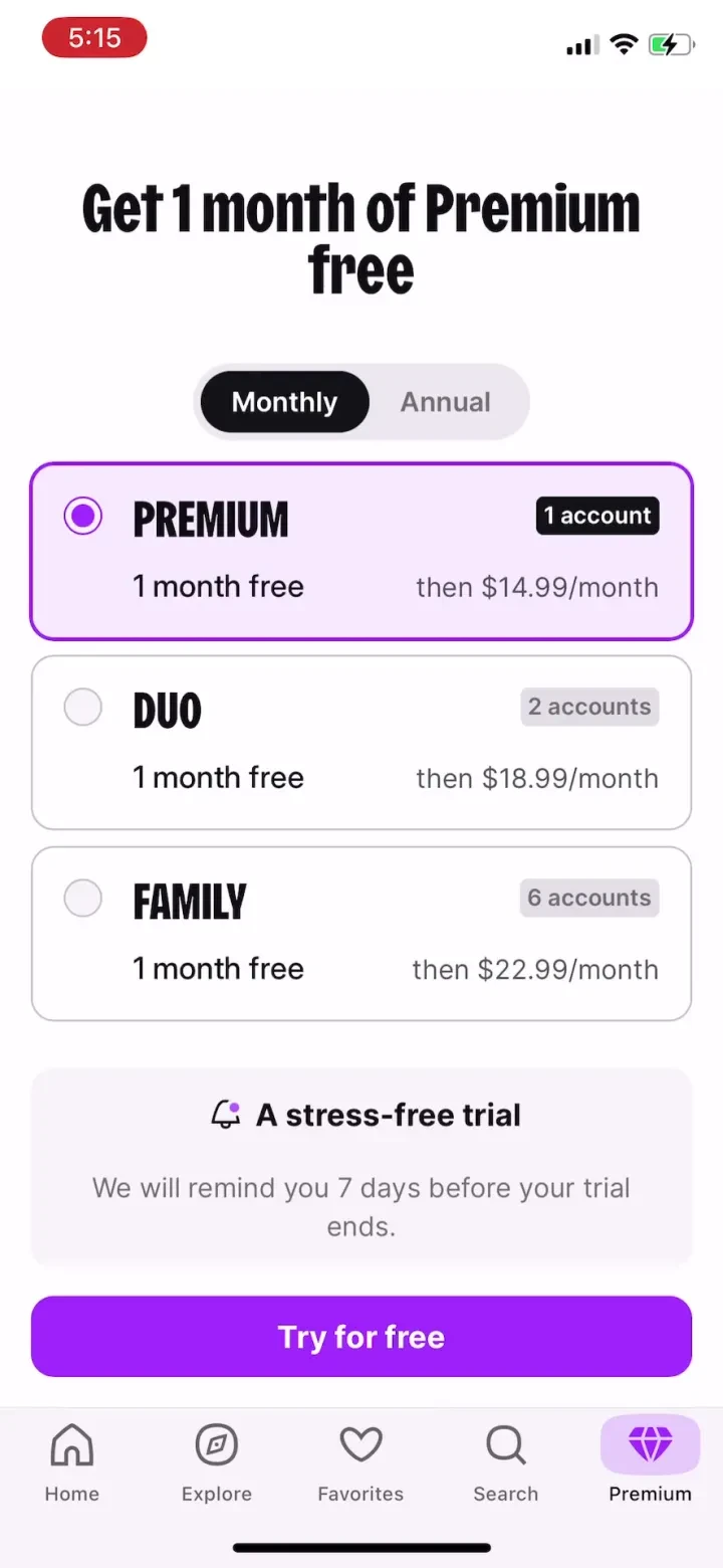 Deezer: Music Player, Podcast paywall screenshot
