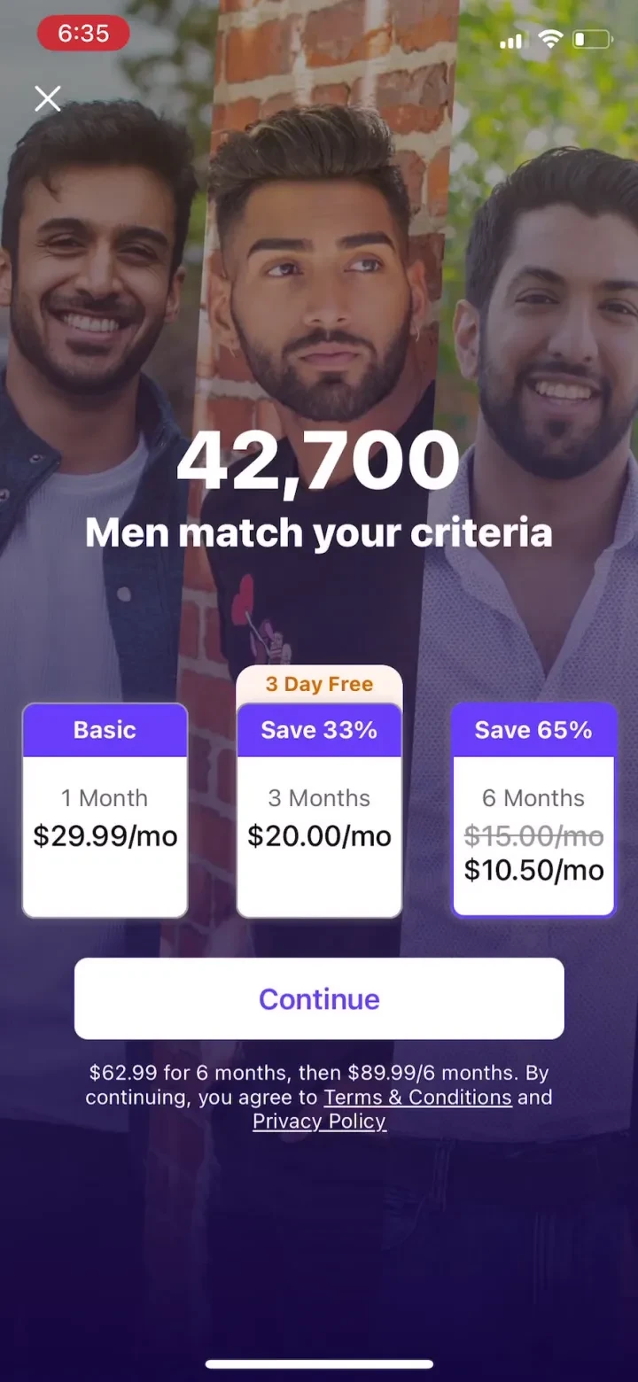 Dil Mil: South Asian Dating paywall screenshot