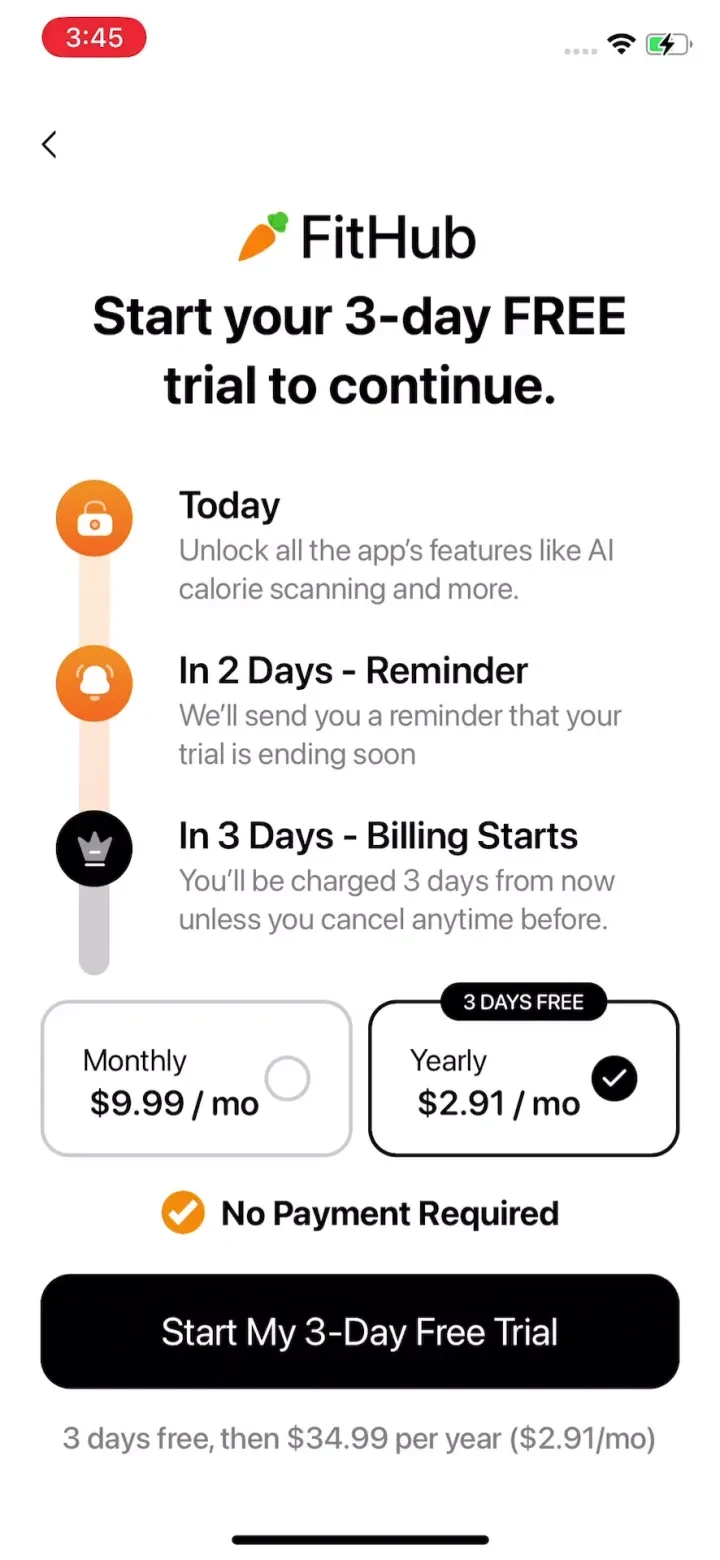 FitHub - AI Calorie Tracker screenshot 3