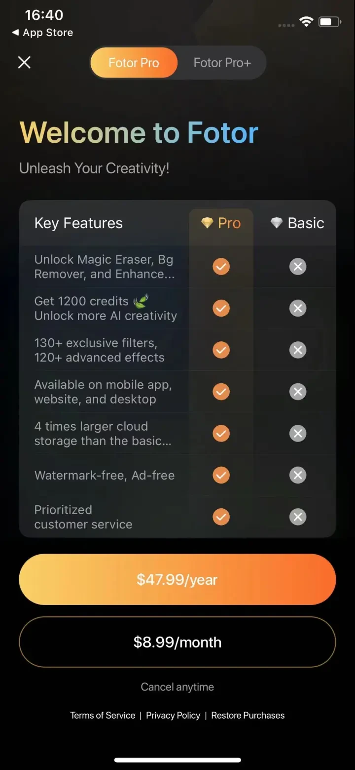 Fotor AI Photo Editor &amp; Video screenshot 3