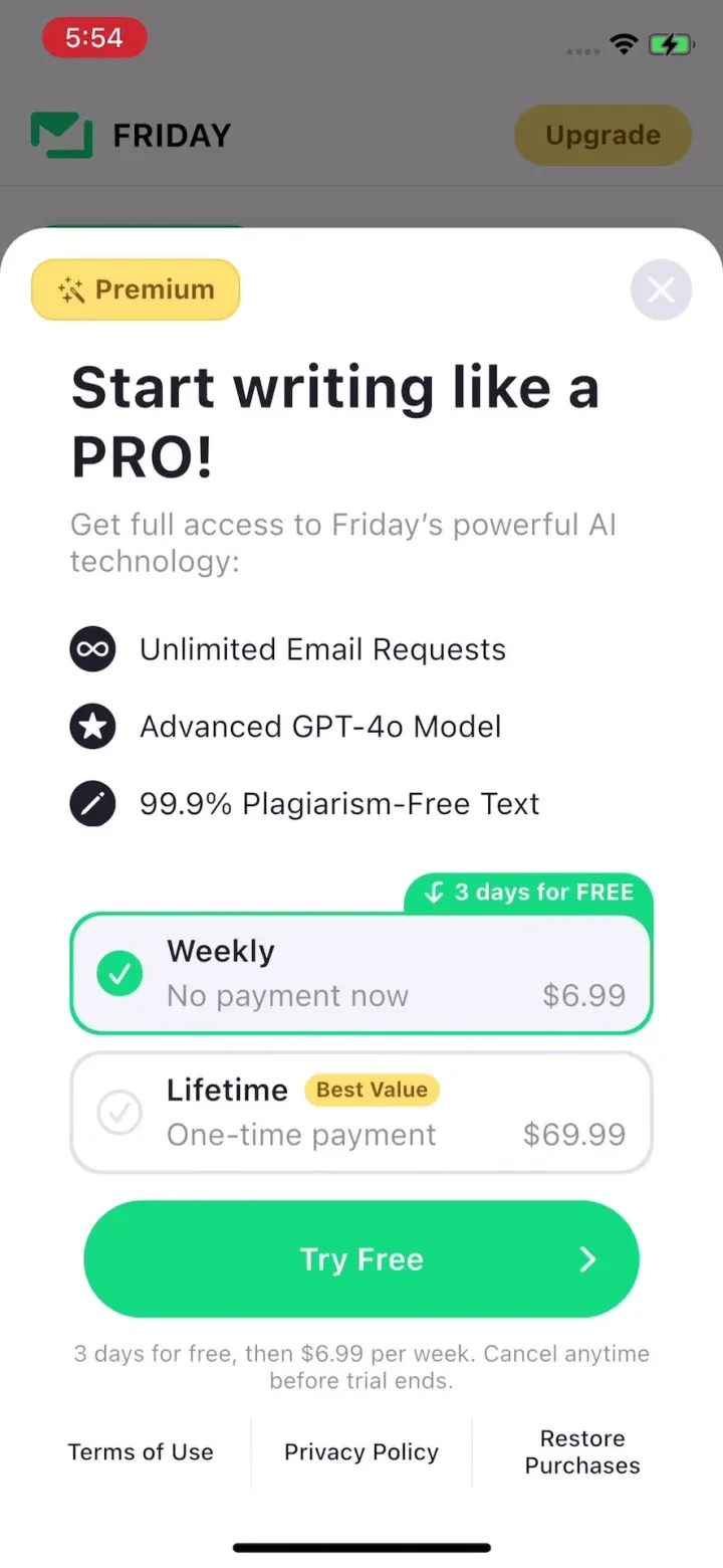 Friday AI Email Writer screenshot 3