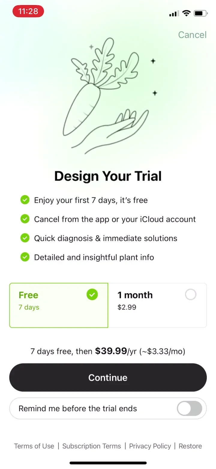 GrowIt: Garden Planner paywall screenshot