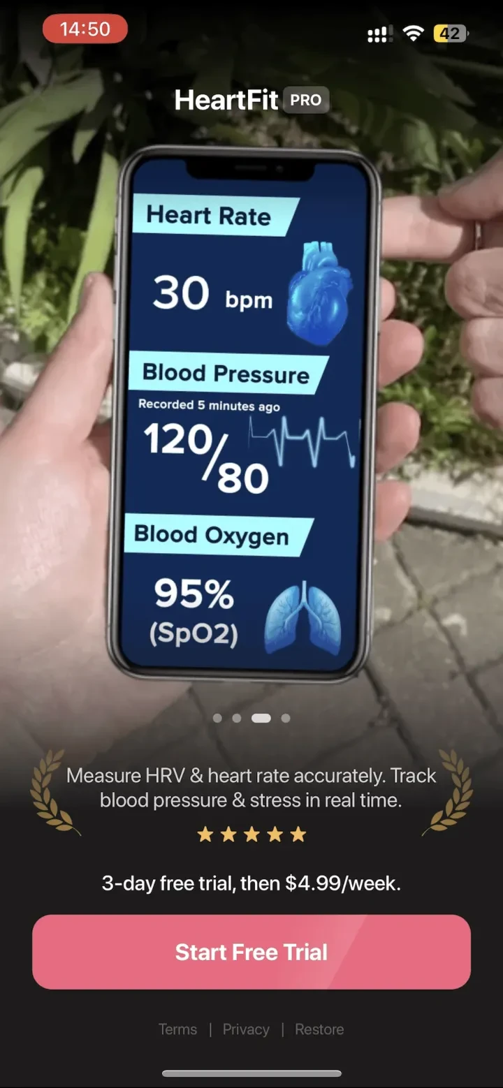 HeartFit - Heart Rate Monitor screenshot 4