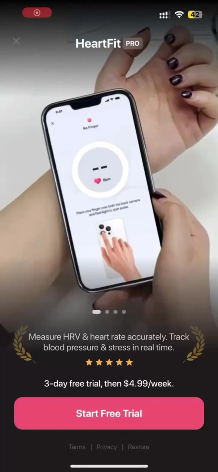 HeartFit - Heart Rate Monitor screenshot 3