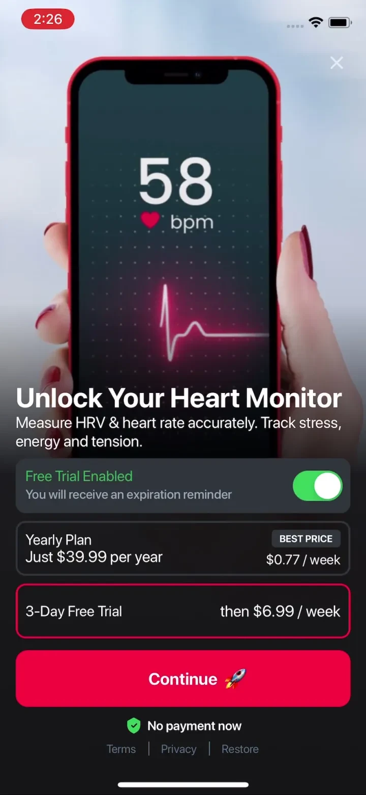Heartify: Heart Health Monitor screenshot 3