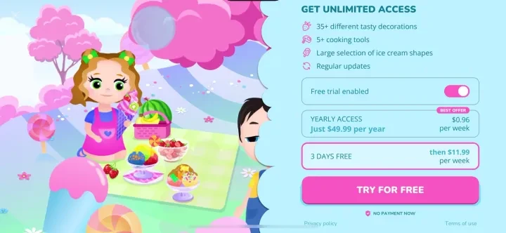 Ice Cream - Cooking for Kids screenshot 3