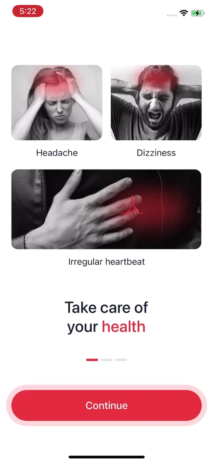 iHeart-Pulse Rate Monitor App. screenshot 3