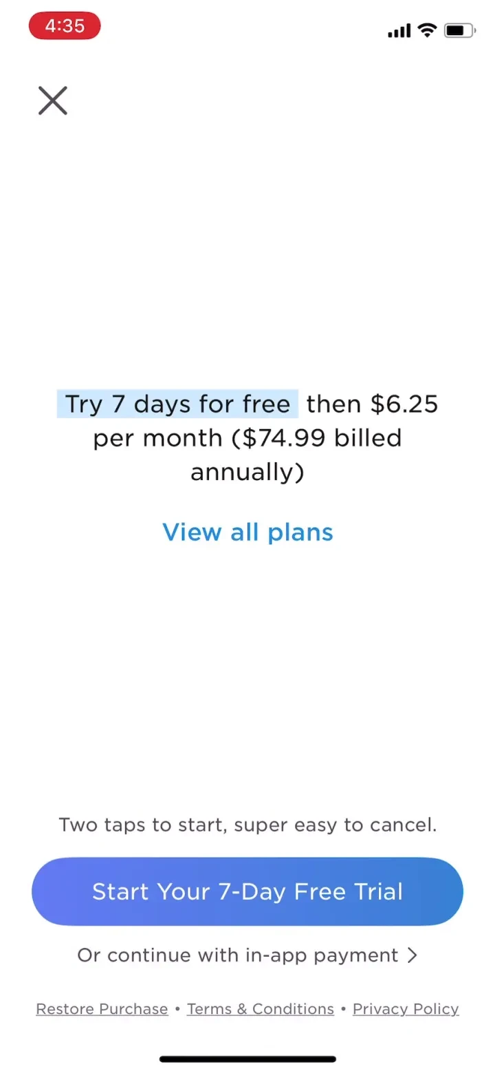 Imprint: Visual Micro Learning paywall screenshot