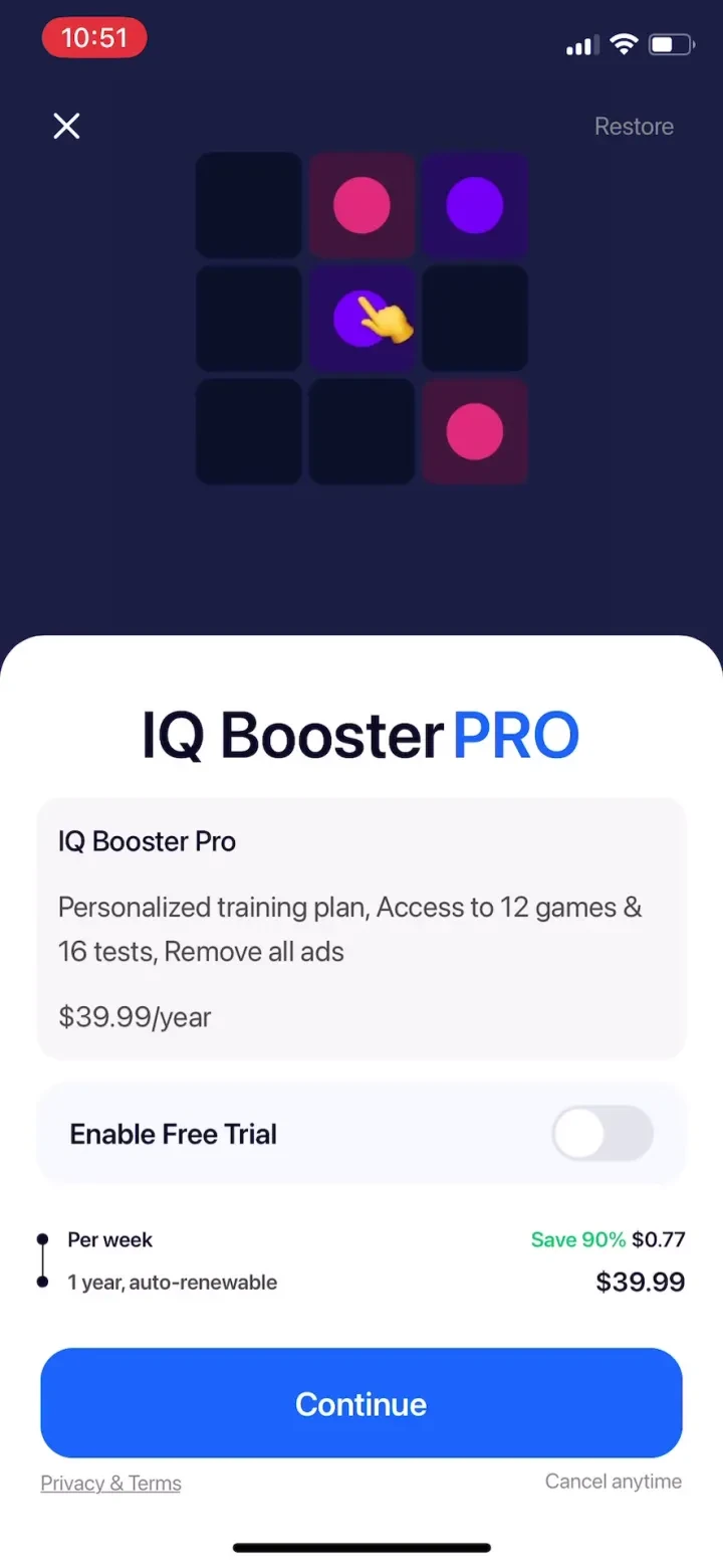 IQ Booster: Brain Games &amp; Test screenshot 3