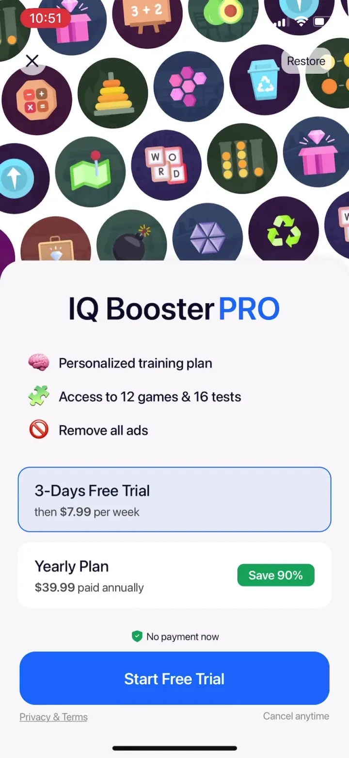 IQ Booster: Brain Games &amp; Test screenshot 4