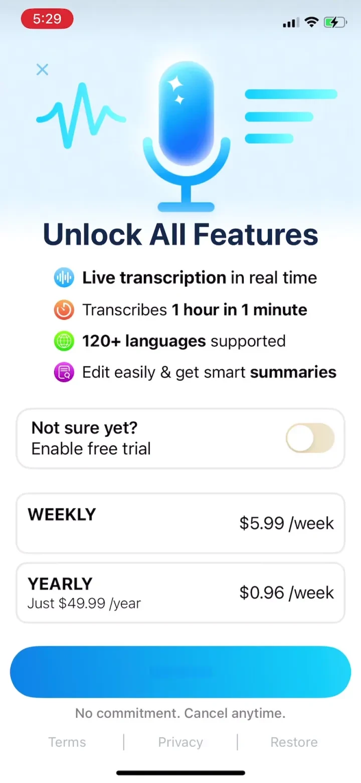 iRecord: Transcribe Voice Memo screenshot 3
