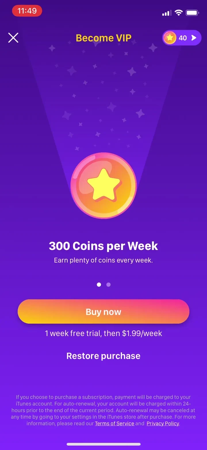 Joi - Live Stream paywall screenshot