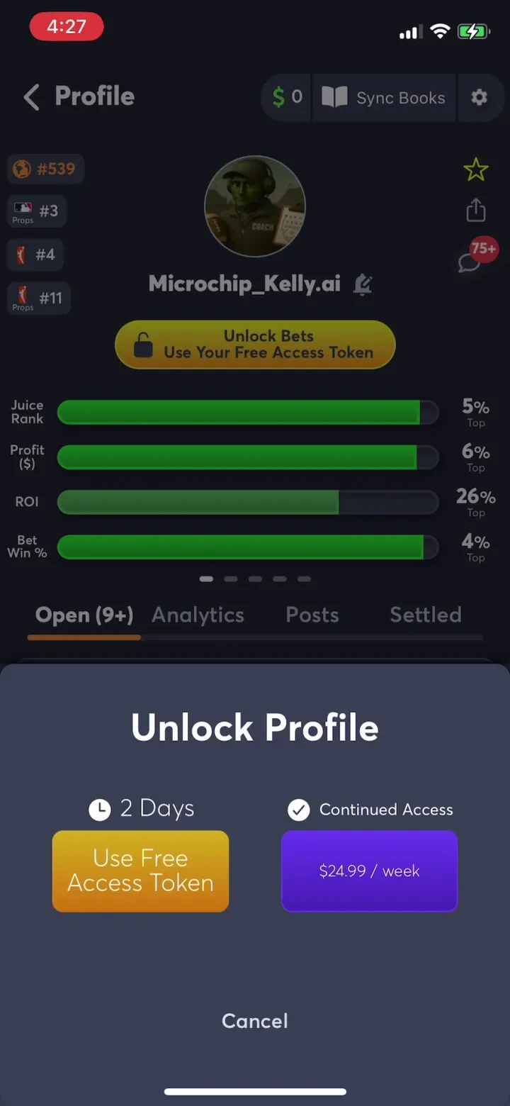 Juice Reel: Bet Tracker &amp; Tips screenshot 3